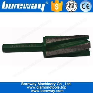 中国 D20*40T*8B 石材台面板夹柄式CNC手指钻 制造商