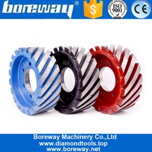 China Rolo de calibração suave de moagem D200mm Calibrando multi ferramentas de cabeça de abrasivos de propósito para pedra de quartzo Boreway fornecedores fabricante