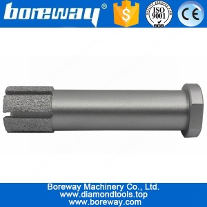 China D31 * 125mm * M10 Diamond Vacuum Gelötete Schleifkopf für Stein Hersteller