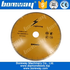 China D400x10x3.2x50mm Diamond Saw Blade To Cut Marble With Fish Hook Segment manufacturer