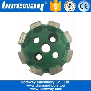 中国 D50x25Tx10H连续式金刚石出水孔磨铣轮 制造商