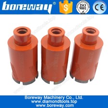 中国 D51 * 100 L * 5/8"-11 保護層をろう付けレーザー溶接乾燥使用ダイヤモンド ドリル ビット石 メーカー