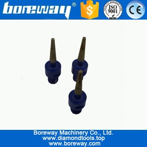 중국 D6x50Lx10 학위 1 / 2 "G 다이아몬드 전기 도금 원뿔 조각 비트 보석 제조업체