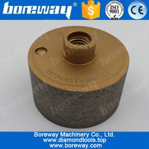 China D75*45T*5/8"-11 Continuous Stone Diamond Grinding Wheel manufacturer