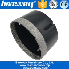 China Bocados de perfuração secos diamante de vácuo de Dia.102mm com 5/8 "-11 conexão hotsell 4" broca de núcleo de diamante para pedra tijolos de concreto fabricante