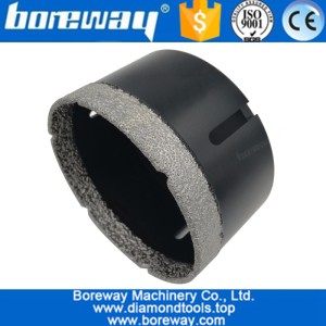 China Bocados de perfuração secos diamante de vácuo de Dia.102mm com 5/8 "-11 conexão hotsell 4" broca de núcleo de diamante para pedra tijolos de concreto fabricante