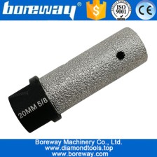 Cina Dia.20mm Vacuum brasato CNC con punta a diamante Fresa diamantata-Vuoto Punte in pietra diamantate brasate produttore