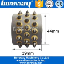 중국 화강암 대리석을 연삭하기위한 45 팁이있는 다이아몬드 부시 망치 롤러 제조업체