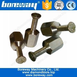 China Diamond drill bolt back for wall,M6/M8 electroplate diamond back bolt drill bits manufacturer