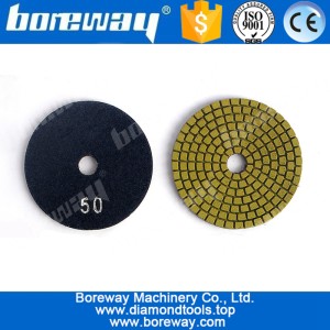 China Diamond flexible wet polishing pad 3inch 80mm for granite concrete marble manufacturer