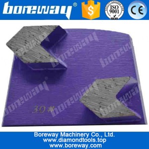 中国 花崗岩を研削するための2つの矢印ダイヤモンド研削ヘッドを有するダイヤモンド研削ブロック メーカー