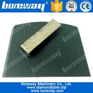 中国 用于研磨石材和混凝土地面的一个斜长方形刀头的地坪磨块 制造商