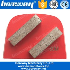 Chine Le double rectangle segmente des outils de diamant de Lavina pour le meulage concret fabricant