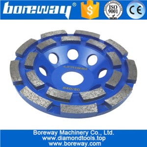 الصين صف مزدوج الماس كأس عجلة بالجملة قطعة الماس طحن عجلة طحن الخرسانة الغرانيت طحن السطحية الصانع
