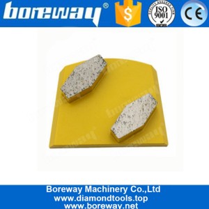 China Double Segments Top Quality Lavina Diamond Concrete Grinding Block For Stone And Concrete manufacturer