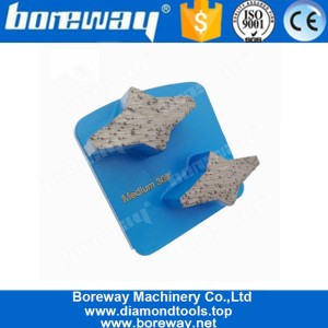 China Double Top Sharp Sternsegmente Redi Lock Diamant-Schleifpads für Betonboden und Steinoberfläche Hersteller