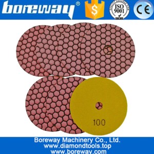 China Dry Diamond Polishing Pads and Diamond Buffing Pads For Granite, Marble, Quartz & Concrete manufacturer