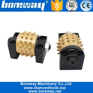 China Factory Direct Sales Long Life Bush Hammer Grinding Rollers Heads Tools Wheel for Hand held Grinders Machine manufacturer
