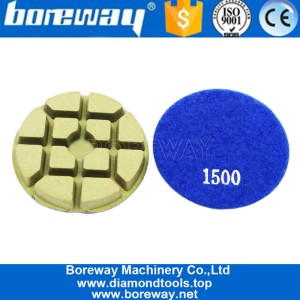 China Preço de fábrica seco e molhado Use a almofada de polimento de resina de diamante para piso de concreto fabricante