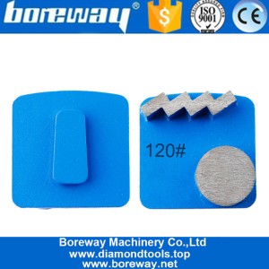 China Preço de fábrica Sapatas de moagem de concreto Redi Lock Almofadas de placa de moagem de diamante para máquina Husqvarna fabricante