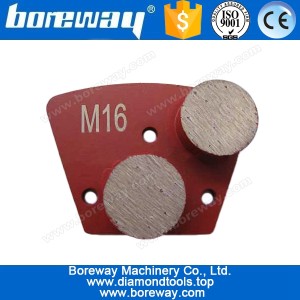 China Boden-Maschine Doppel Runde Metall gebunden Bolt-on Fitting Trapezdiamantflügelsegment Hersteller