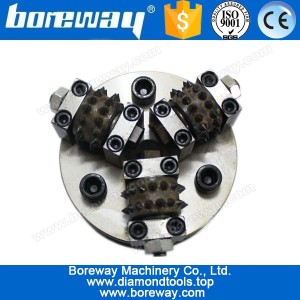 China Floor Machines M16 Fitting Roughness Surface Rotary Bushammering Plate manufacturer