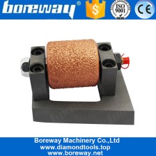 China Frankfurt Vacuum Brazed Bush Hammer Roller For Sandblasting Surface manufacturer