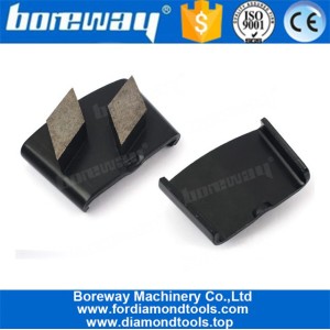 China HTC Diamond Grinding Block Two Rhombus Segments For Concrete Floor Polishing manufacturer