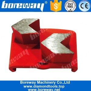 China HTC Double Arrow Segment Grinding Pad For Stone Grinding manufacturer