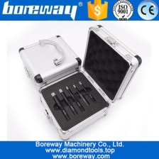 China Sechskantschaft Vakuum Gelöteten Diamant Bohrkronen Trockenbohrer 5PCS / Box Dia. 6 mm + 8 mm + 10 mm + 12 mm + 14 mm Hersteller