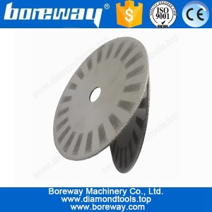 China Hot Sell Vacuum Brazed Granite Stone Cutting Blade With Protection Segment D180*5*3*22mm manufacturer