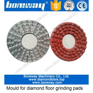 porcelana moldes de hierro para moler bloques de pisos, moldes de metal para moler bloques de pisos, moldes de aluminio para los bloques de pulido del piso fabricante