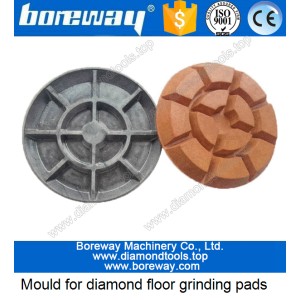 China moldes de ferro para piso moagem almofadas, moldes metálicos para pavimentos, moagem almofadas, moldes de alumínio para piso moagem pads fabricante