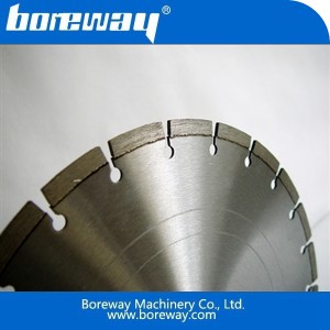 China Laser welding diamond saw blade for cutting cobblestone and concrete road manufacturer