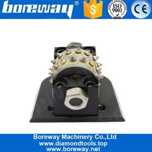 China Lavina Alloy Carbide Bush Hammer Rollers Concrete Litchi Surface Abrasive Tools For Grinding Suppliers manufacturer