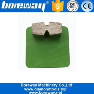 China Lange Lebensdauer Metallbindung Diamant-Schleifschuhe für Betonboden und Steinoberfläche Hersteller