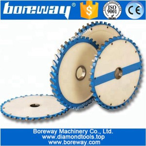 China Long life and Smooth Cuts Steel Core Silent Profiling Wheel For Milling Granite and marble manufacturer