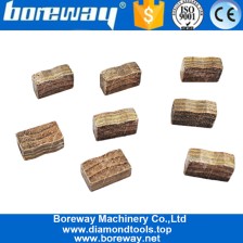 China M Forma Sandwich Diamante segmento de corte para cortar o granito fabricante