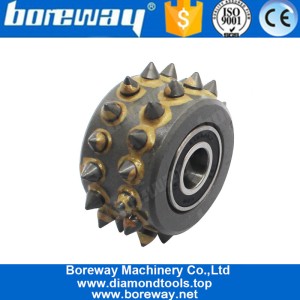 China Manufacturer Buy Factory Price 30S Alloy Bush Hammer Roller For Grinding Floor Stone or Concrete manufacturer
