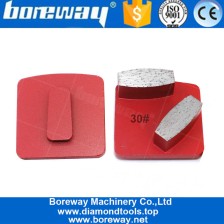 Chine BOND MÉTAL BOND SEGMENT OVAL DIAMANT DRIVING DISC Béton Terrazzo Plancher Redi Lock Shoe pour Meulage de sol Husqvarna fabricant