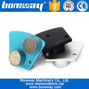 China Metal Trapezoid Diamond Pad Grinder For Grinding Concrete Terrazzo Floor Renovation manufacturer