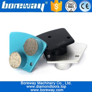 China Metal Trapezoid Diamond Pad Grinder For Grinding Concrete Terrazzo Floor Renovation manufacturer