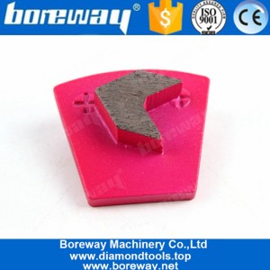 China One Arrow Segment Two Pins Blank Diamond Grinding Pads For Concrete Terrazzo Floor Renovation manufacturer