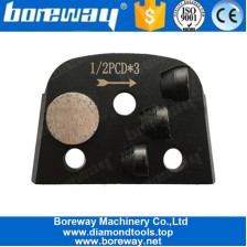 China Um segmento da barra e três meias ferramentas do assoalho da cola Epoxy do diamante de PCD para a máquina de Lavina fabricante