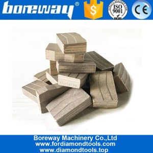 China Only Wet Use Sandwich Structure Taper Shape Block Cutting Granite Segment manufacturer