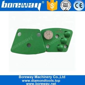 China Disco abrasivo derrubado PCD das almofadas de moedura do diamante do trapézio para a remoção do revestimento da cola Epoxy fabricante