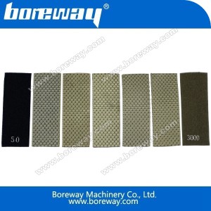 China Rectangle diamond wet polishing pad manufacturer