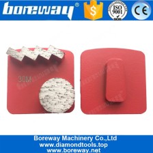 Китай Алмазный инструмент Redi-Lock для шлифования бетона с одним круглым алмазным сегментом и одним лестничным сегментом производителя