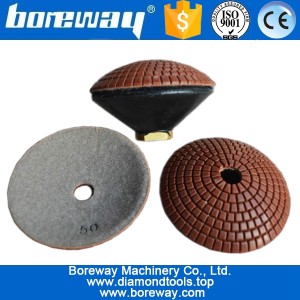 China Resin concave diamond grinding and polishing pad manufacturer