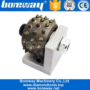 China Rotary Bush Hammer Roller For 410mm Klindex Grinding Concrete Plate manufacturer